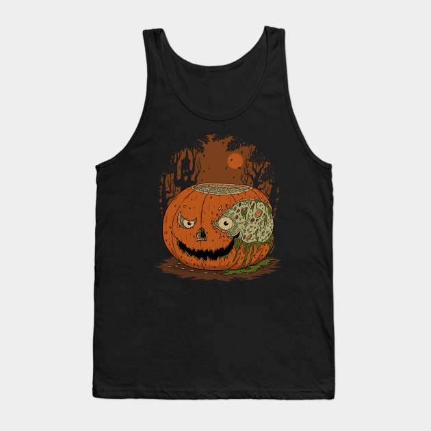 Rotting Pumpkin Tank Top by pigboom